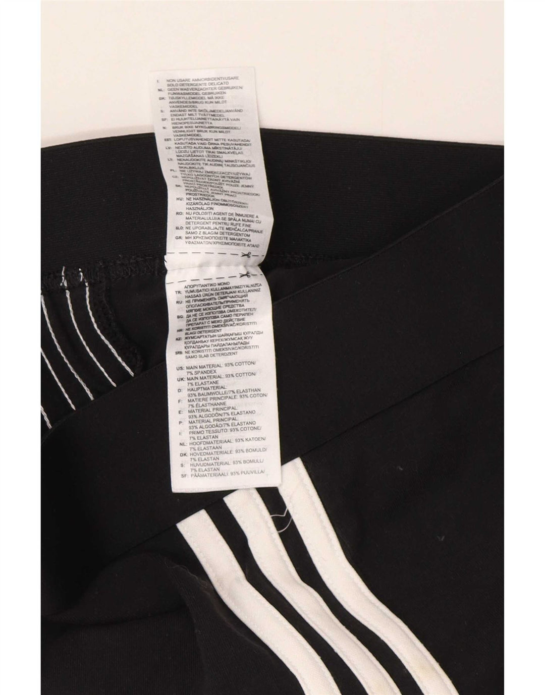 Legginsy Damskie Adidas UK 8/10 Małe Czarne Bawełniane