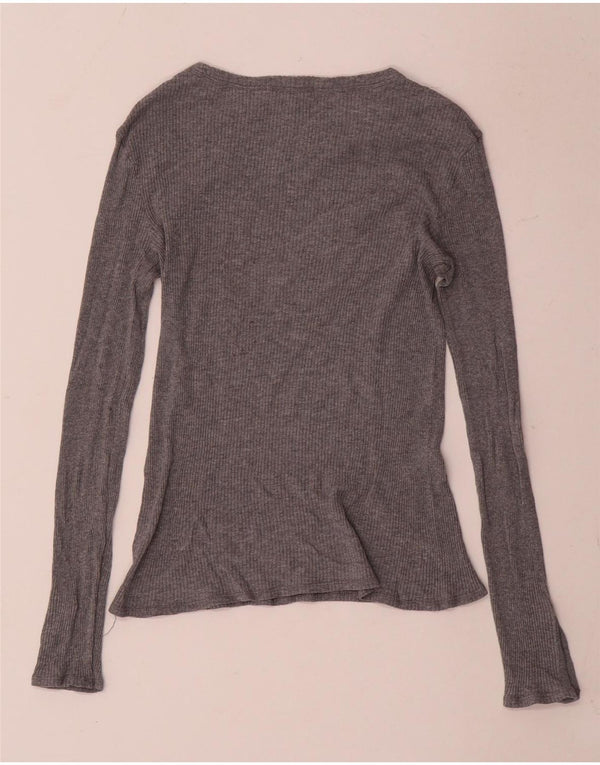 Damski top Massimo Dutti z długim rękawem, UK 8, mały, szary
