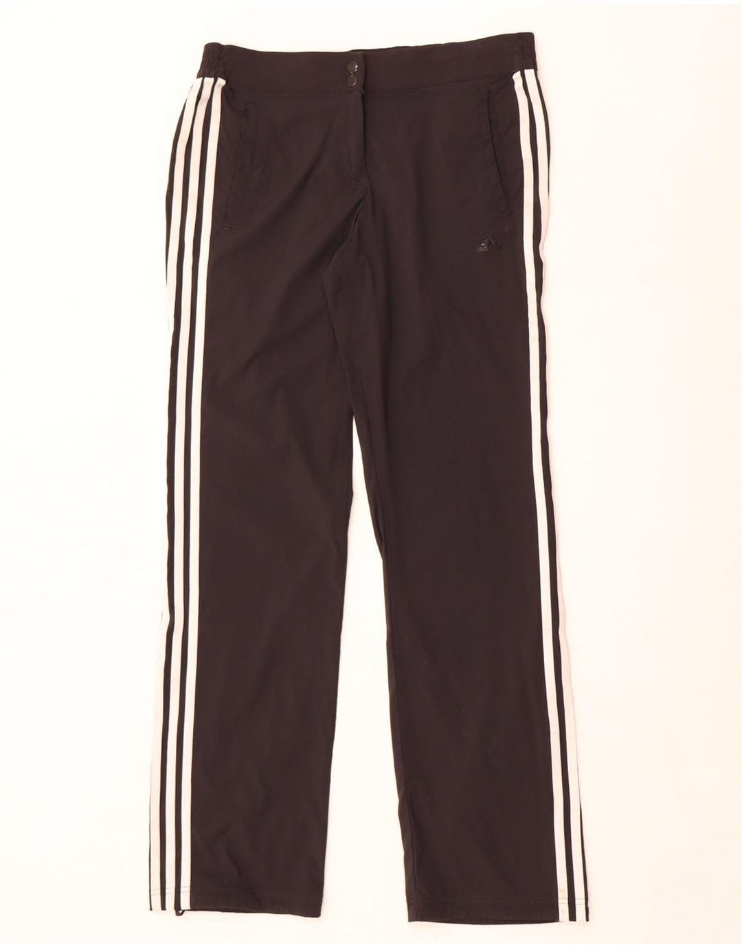 Damskie spodnie dresowe Adidas Climalite UK 12, średni czarny poliester
