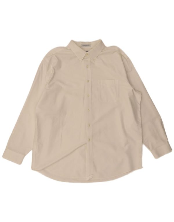 Koszula męska L.L.Bean o dopasowanym kroju, rozmiar 17 1/2 XL, biała, bawełniana