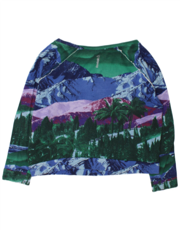 Damska bluza Reebok Graphic Jumper UK 16/18, duża, wielokolorowa