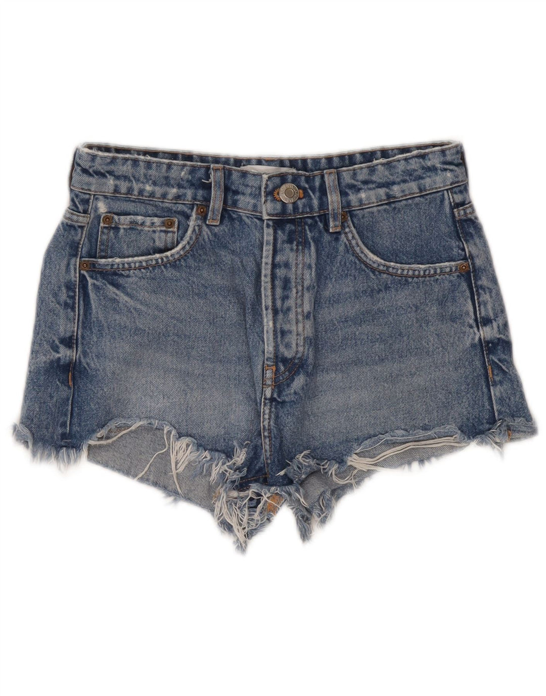 Damskie spodenki jeansowe Zara EU 36 XS W26 Niebieskie
