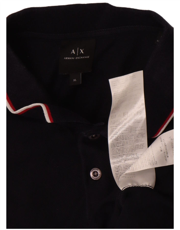 Męska koszulka polo Armani Exchange XL, czarna, bawełniana