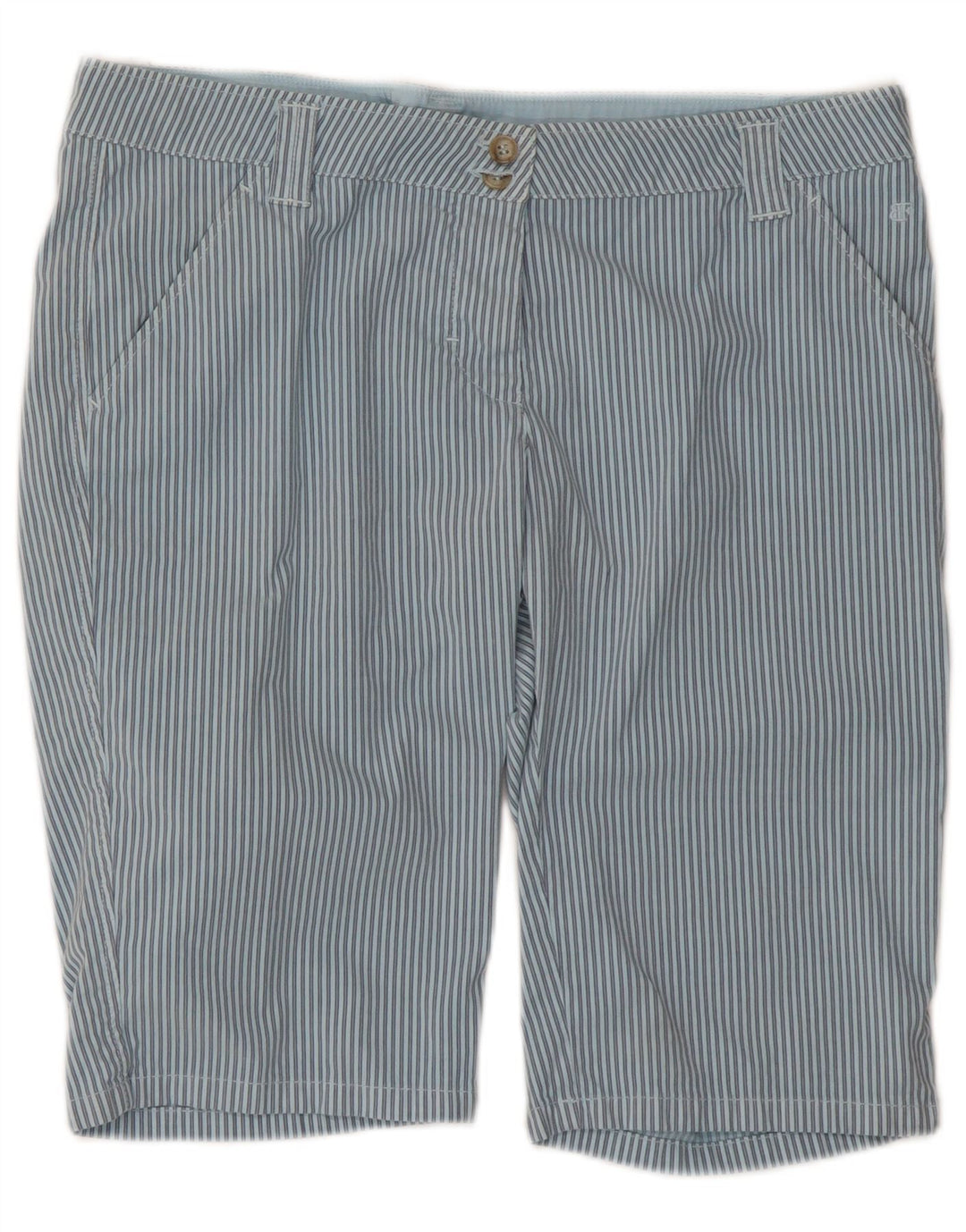 Spodenki Chino Belfe i męskie UK 12 Medium W34 Niebieskie bawełniane paski