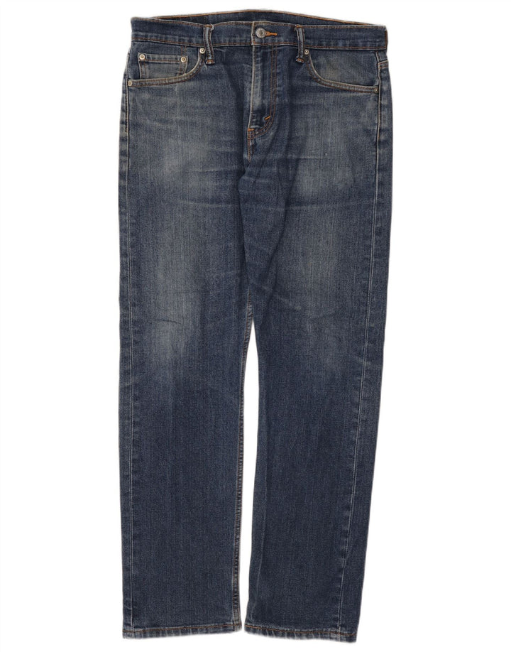 Męskie jeansy Levi's 513 Straight W32 L30 Niebieskie bawełniane