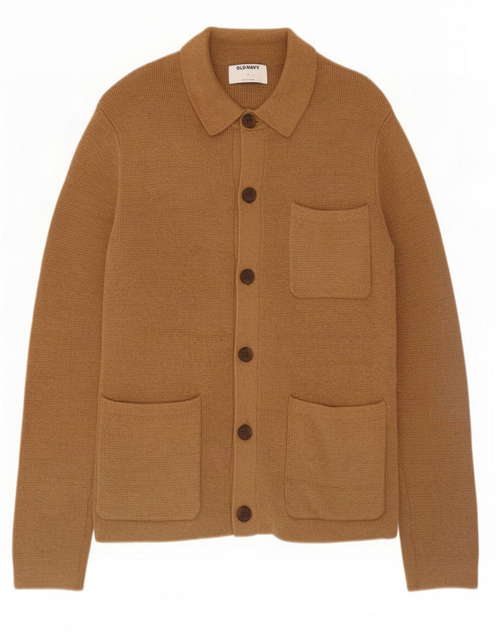 Sweter rozpinany męski Old Navy, mały, brązowy, bawełniany