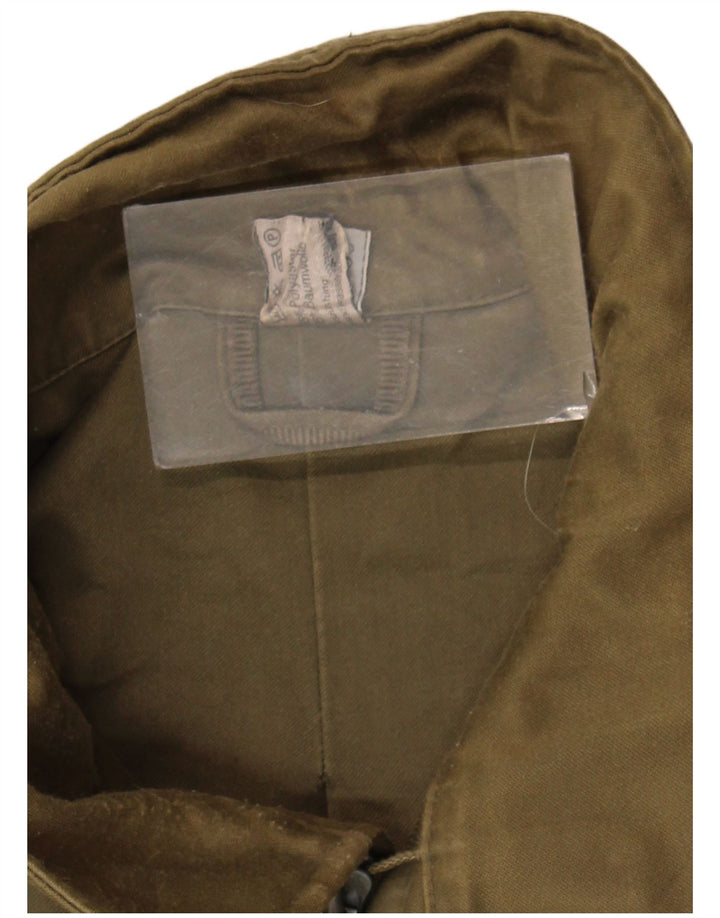 Vintage męska kurtka wojskowa UK 40, duża, khaki, poliester