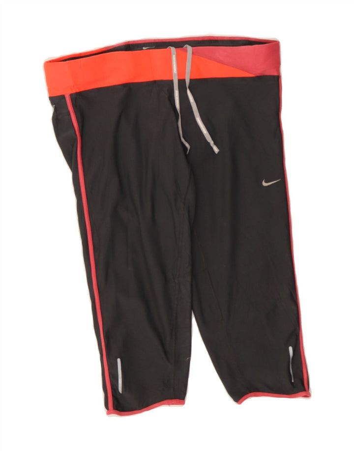 NIKE Womens Capri Tracksuit Trousers UK 16 Large  Grey Colourblock Vintage Nike and Second-Hand Nike from Messina Hembry 