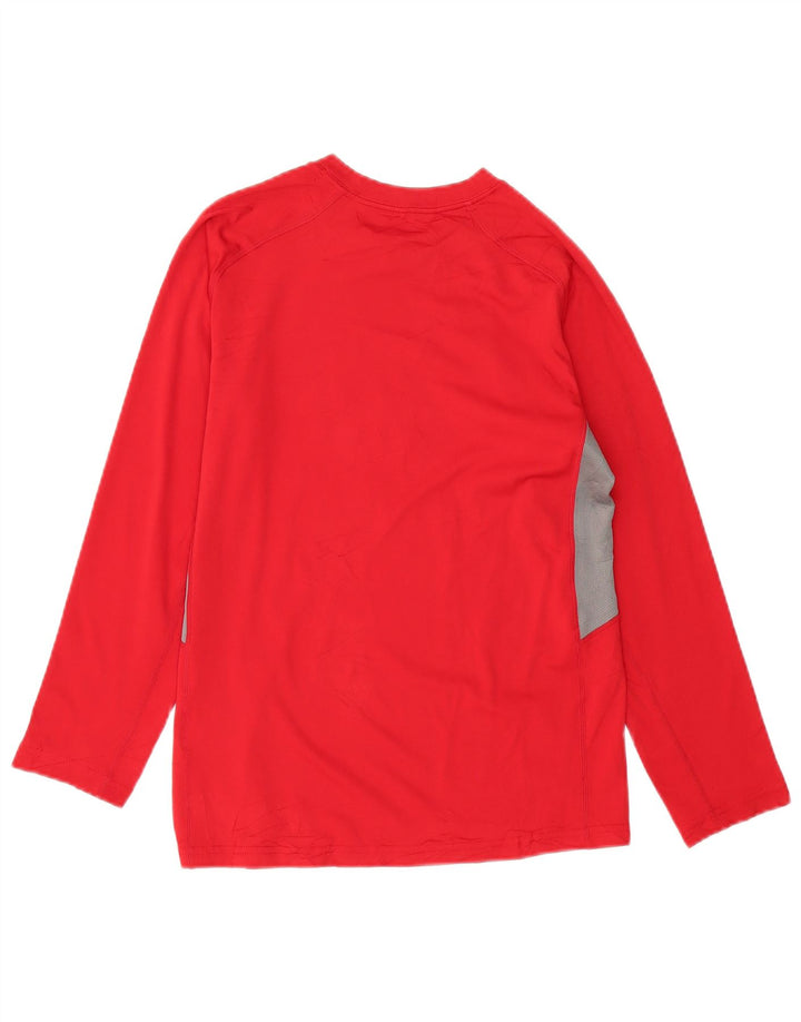 Damska koszulka Nike Dri Fit Graphic z długim rękawem, UK 16, duży, czerwony poliester