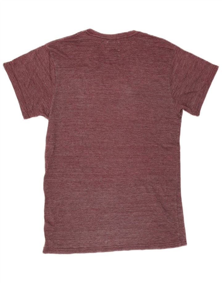 Męski T-shirt z grafiką Vans, mały, bordowy nakrapiany
