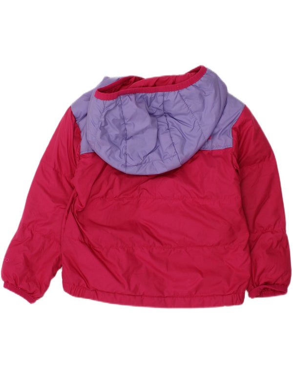 THE NORTH FACE Baby Girls Padded Jacket 12-18 Months Pink Colourblock