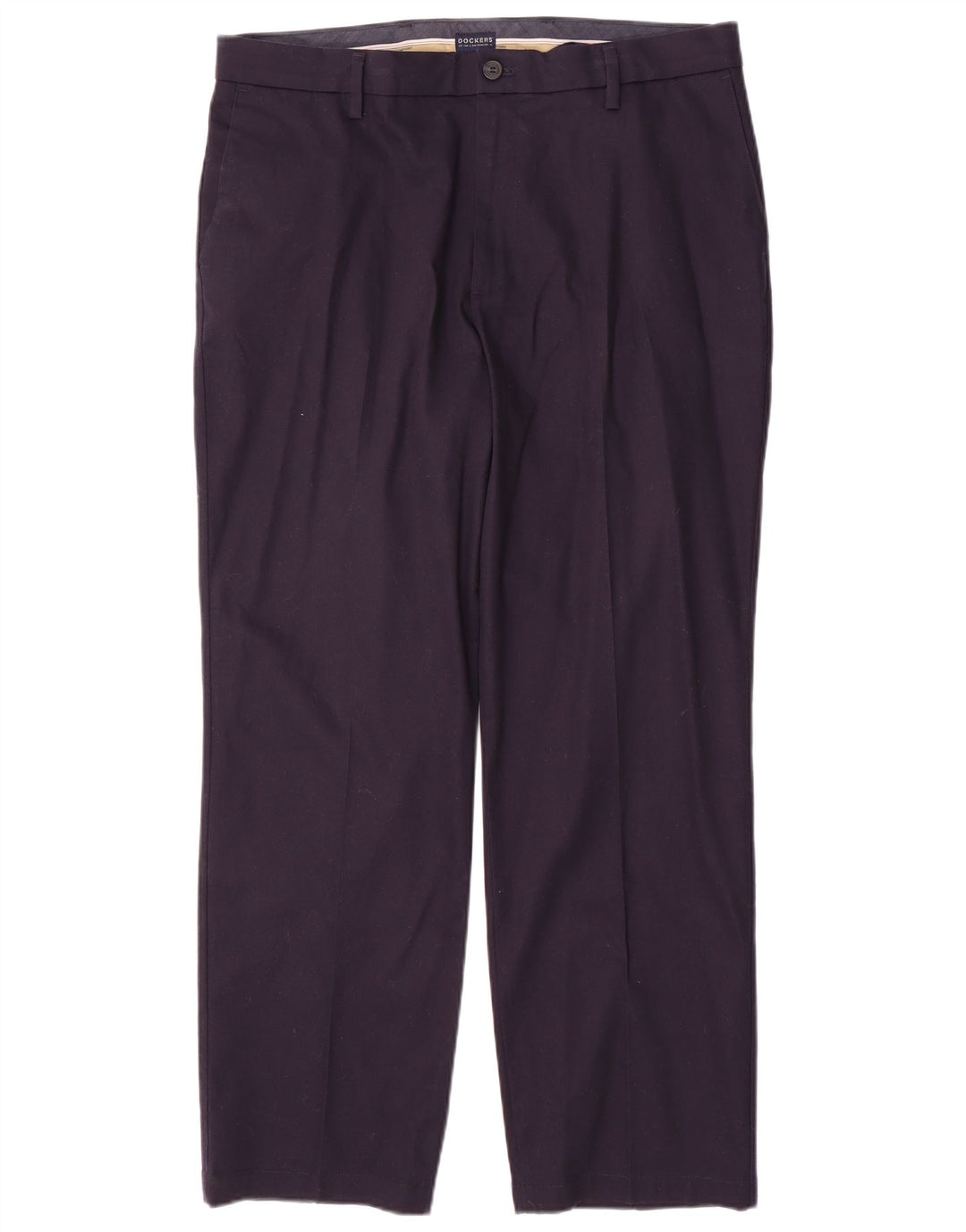 DOCKERS Męskie proste spodnie chino o klasycznym kroju W36 L30 Granatowa bawełna