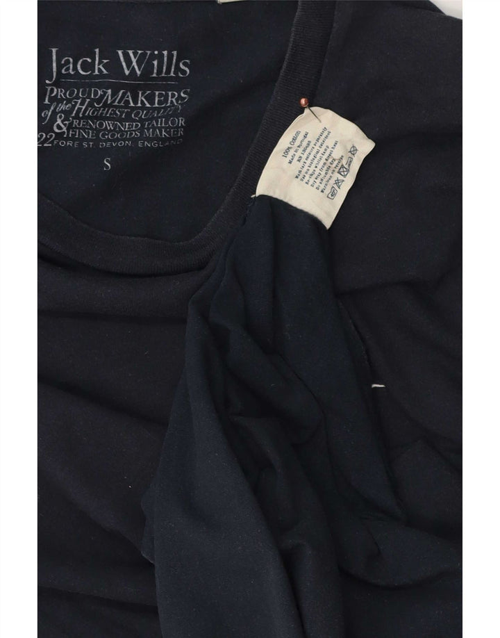 T-shirt męski Jack Wills, mały, granatowy, bawełniany