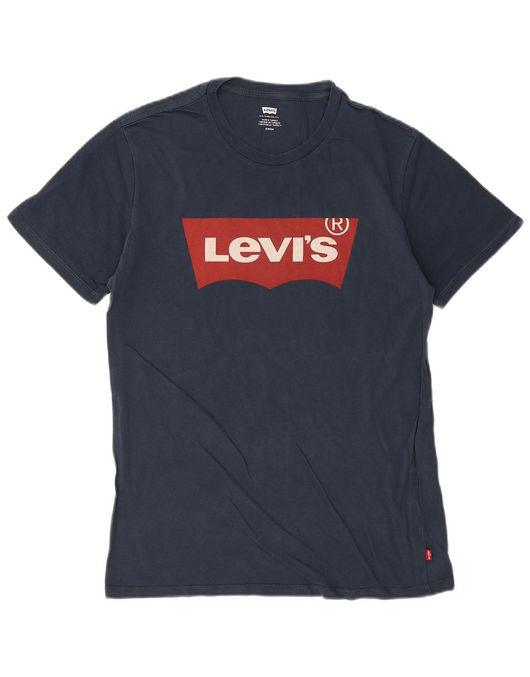 Męski T-shirt z grafiką Levi's, mały, granatowy, bawełniany