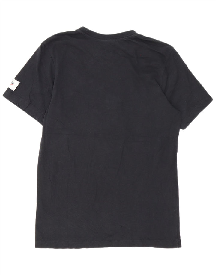 Męski T-shirt z grafiką Nike, mały, czarny, bawełniany