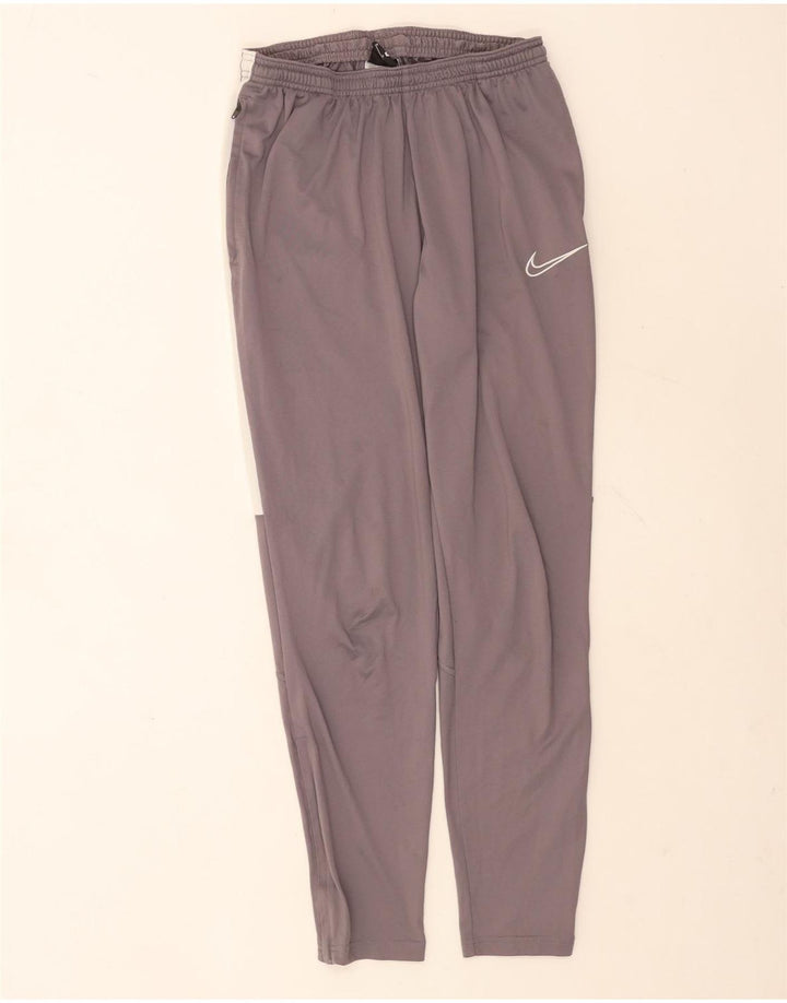 Spodnie Dresowe Nike Dri Fit dla Mężczyzn, Rozmiar Średni, Kolor Szary, Blok Kolorów, Poliester