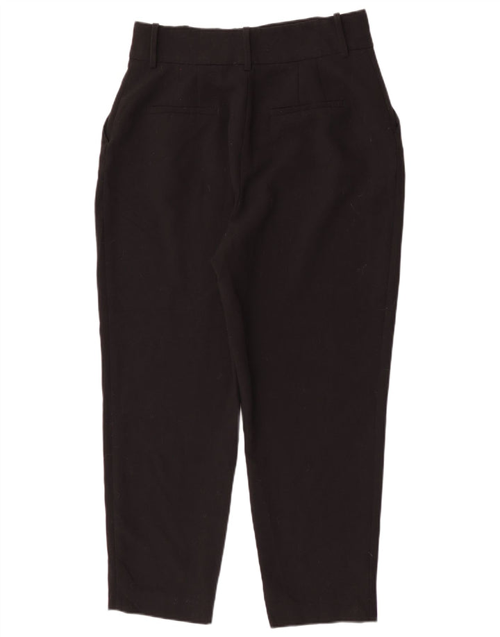 Damskie zwężane spodnie chino Zara, duże W30 L26, czarny poliester