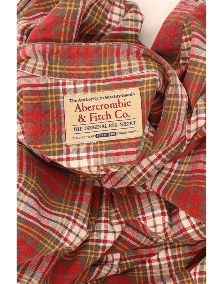 Koszula męska Abercrombie & Fitch w czerwoną kratę 2XL
