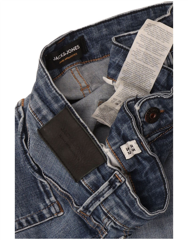 Męskie jeansy Jack & Jones GLENN Slim W33 L32 Niebieska bawełna