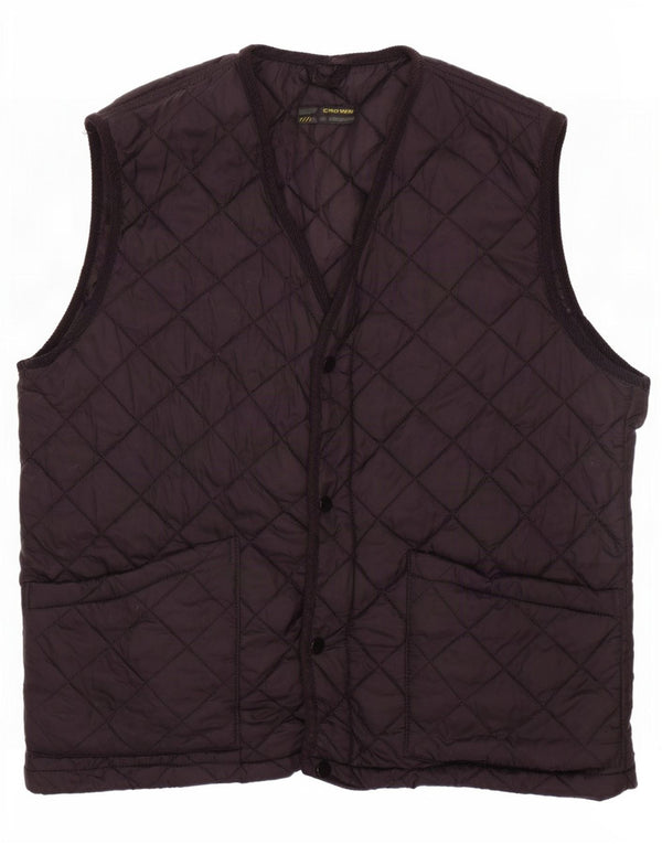 Męska pikowana kamizelka Crown UK 42 XL, czarna, poliamid