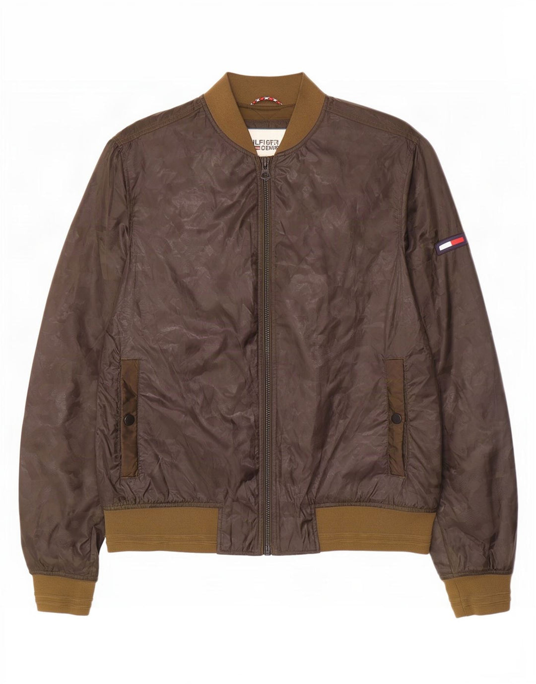 Męska kurtka bomberka Tommy Hilfiger UK 38, średni khaki, poliester