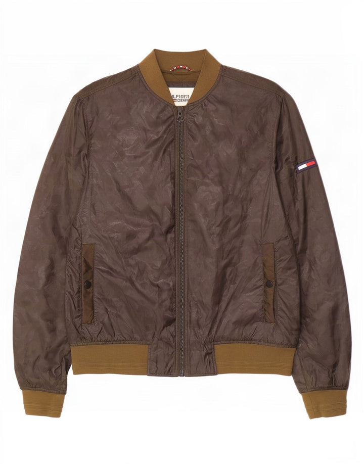 Męska kurtka bomberka Tommy Hilfiger UK 38, średni khaki, poliester