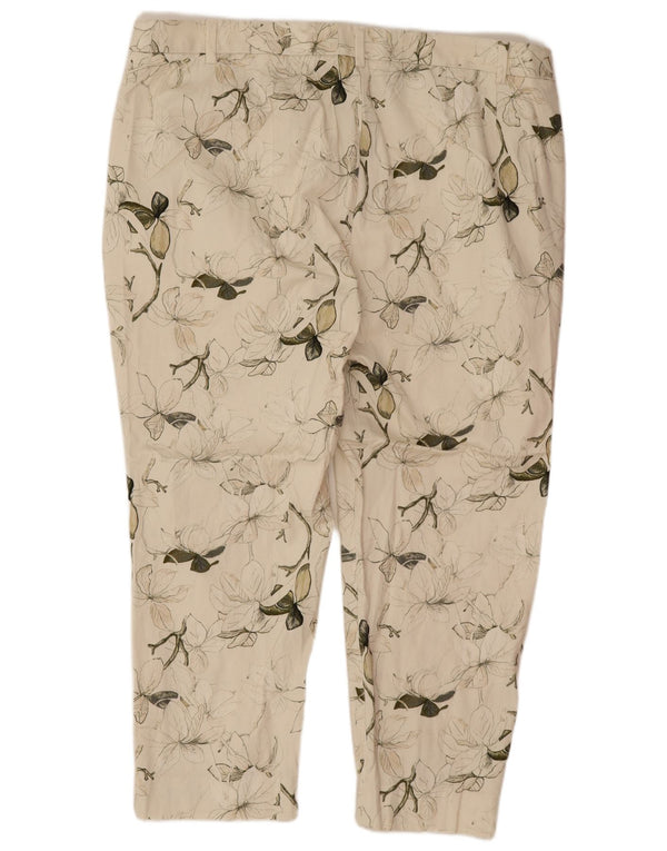 Marks & Spencer Damskie spodnie garniturowe z wysokim stanem UK 20 2XL W38 L25 Off White