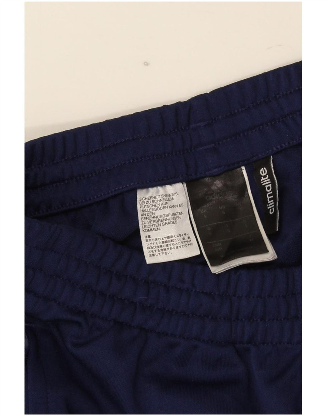 Męskie spodnie dresowe Adidas Climalite, małe, granatowe, z poliestru