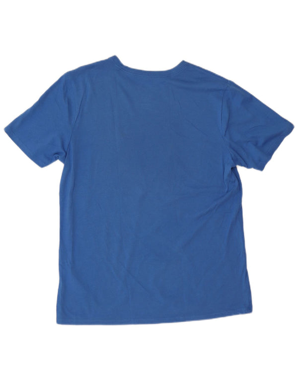Chłopięcy T-shirt z grafiką Nike Dri Fit, 15-16 lat XL, niebieska bawełna