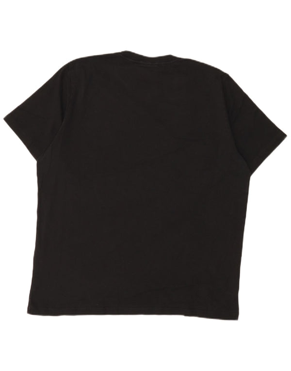 Męski T-shirt z krótkim rękawem Paul Smith z grafiką, czarny, bawełniany