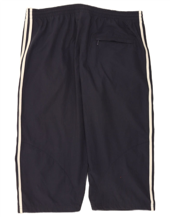 Męskie spodnie dresowe Adidas Capri XL granatowe, poliestrowe