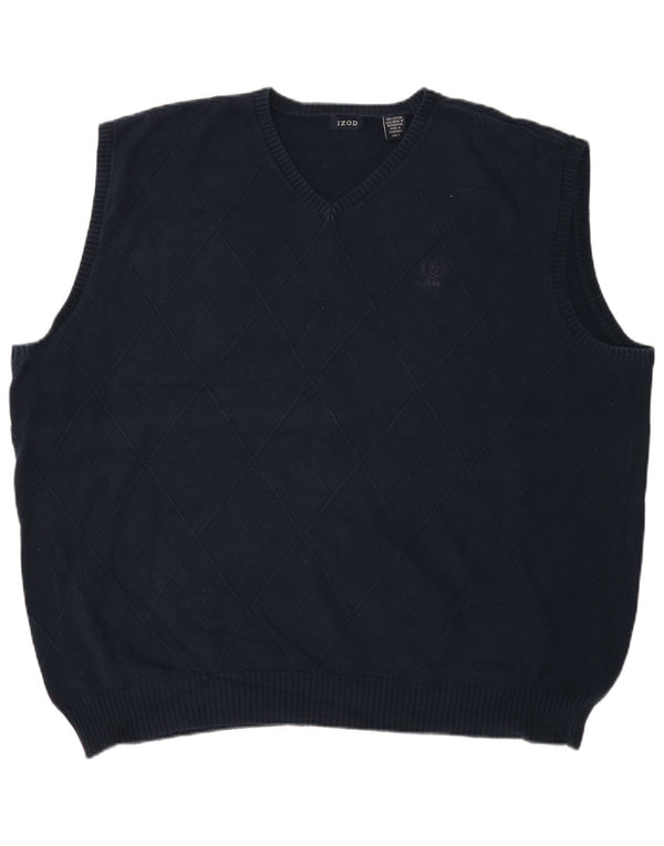 Męski podkoszulek Izod Tall Vest Tank Top 2XL Granatowy Argyle/Diamentowa bawełna