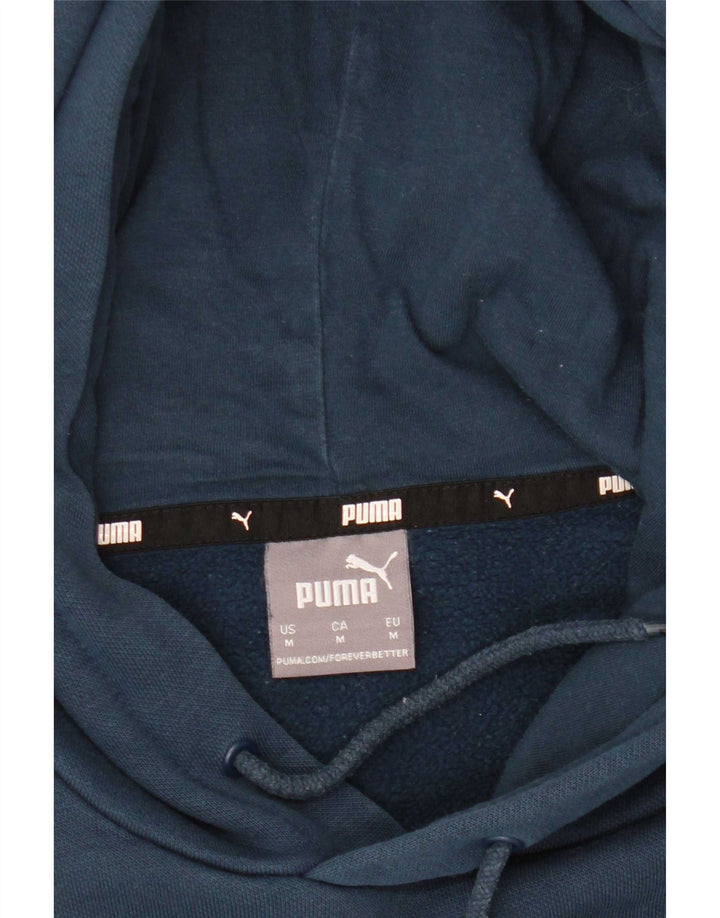 Męski sweter z kapturem Puma Graphic, średni niebieski