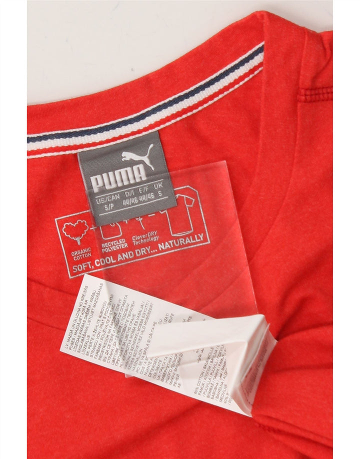 PUMA Mens T-Shirt Top Small Red Cotton Vintage Puma and Second-Hand Puma from Messina Hembry 