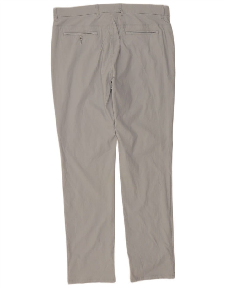 Męskie spodnie typu slim chino Penguin W36 L34 Szary nylon