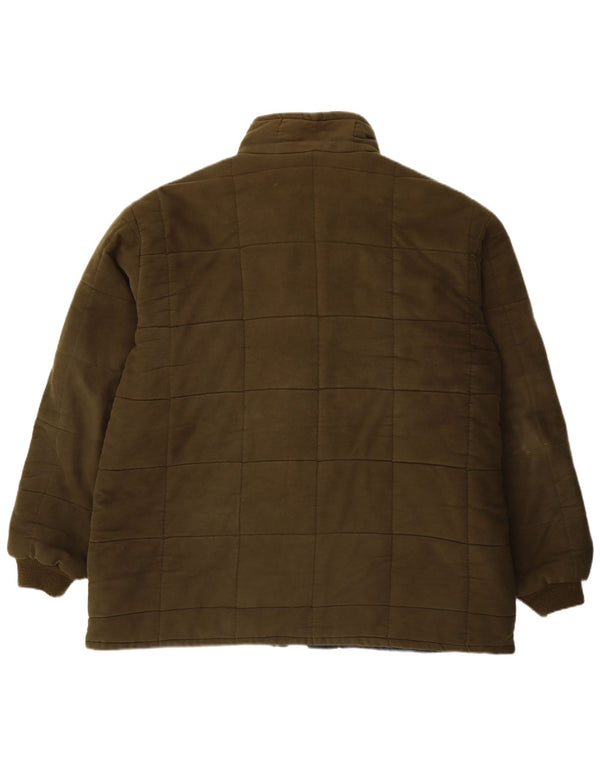 BRONTE Męska ocieplana kurtka UK 48 4XL Khaki, bawełna