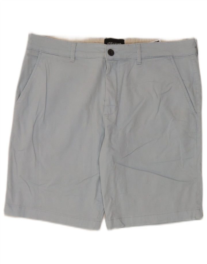 Męskie spodenki Chino Lyle & Scott W34, duże, niebieskie, bawełniane