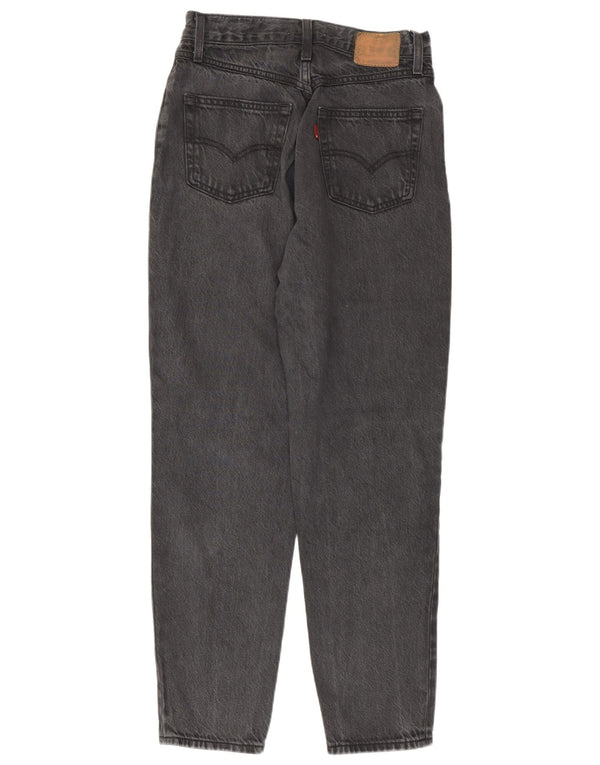 Damskie dżinsy Levi's Mom Tapered W26 L28 Szara bawełna Lata 80-te