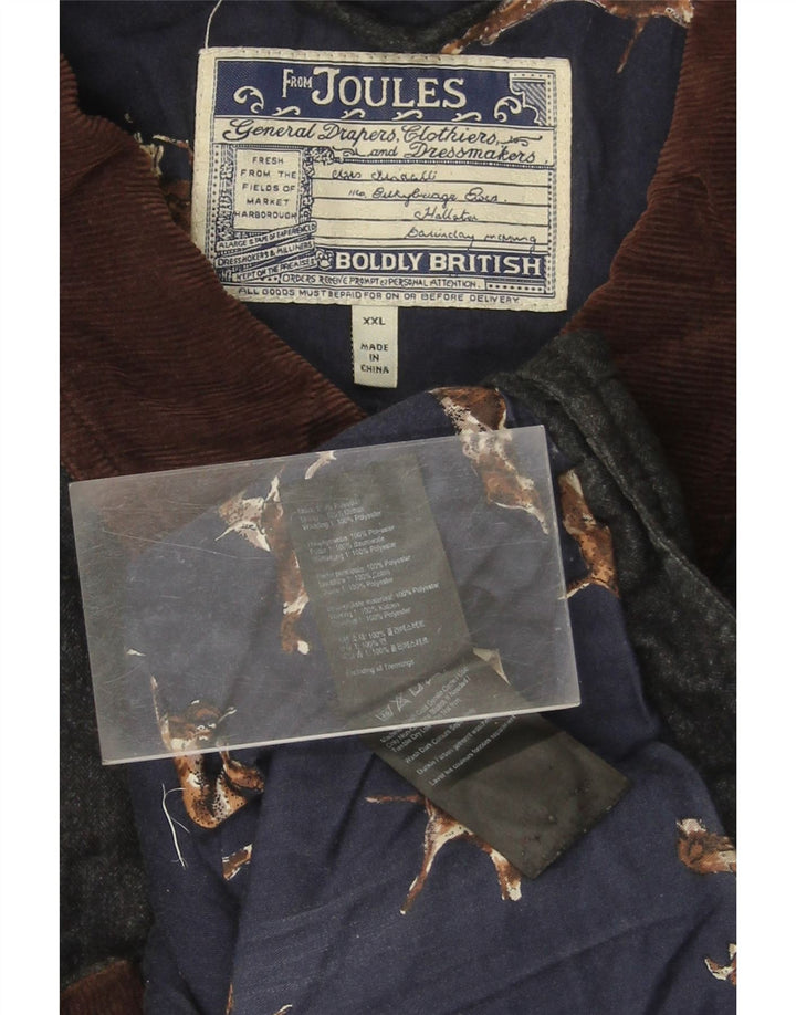 Męska pikowana kurtka JOULES UK 44 2XL Granatowy poliester