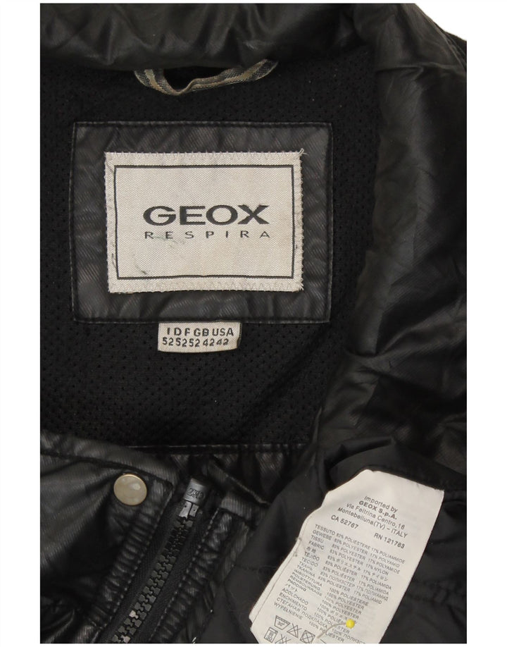 Męska kurtka bomberka Geox Respira UK 42 XL, czarny poliester