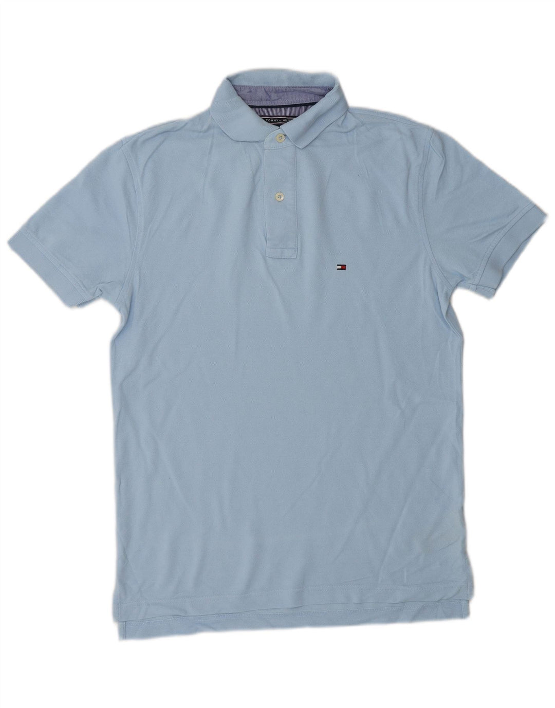 Męska koszulka polo Tommy Hilfiger, mała, niebieska, bawełniana