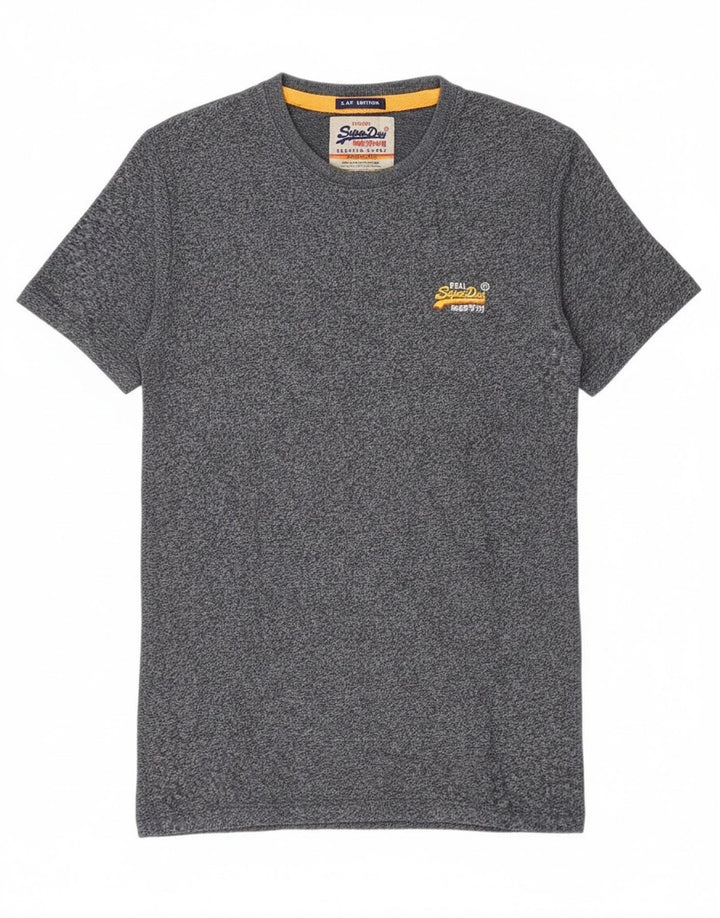 T-shirt męski Superdry, mały, bawełniany w granatowe plamki