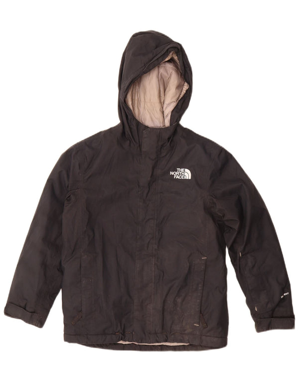 Wyściełana kurtka chłopięca z kapturem The North Face 7-8 lat, mała, czarna, z poliestru