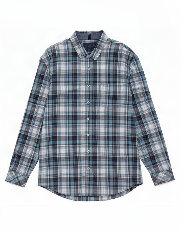 Koszula męska Joules Classic Fit XL w niebieską kratkę, bawełniana