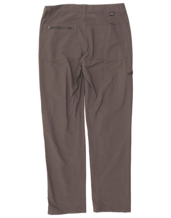 Damskie proste spodnie cargo PATAGONIA W32 L31 Szary nylon