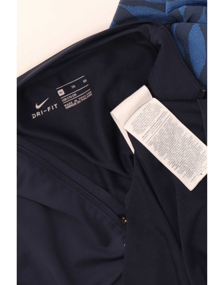 Chłopięcy dres Nike Dri Fit z pulowerem, 13-14 lat XL, granatowy
