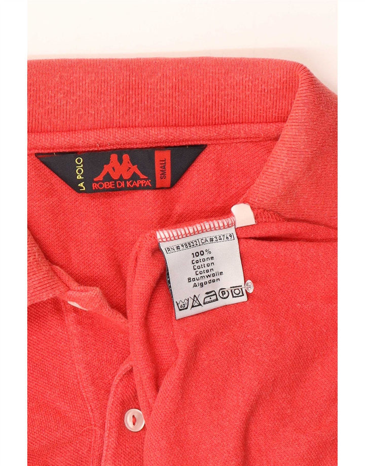 Męska koszulka polo Kappa, mała, czerwona, bawełniana