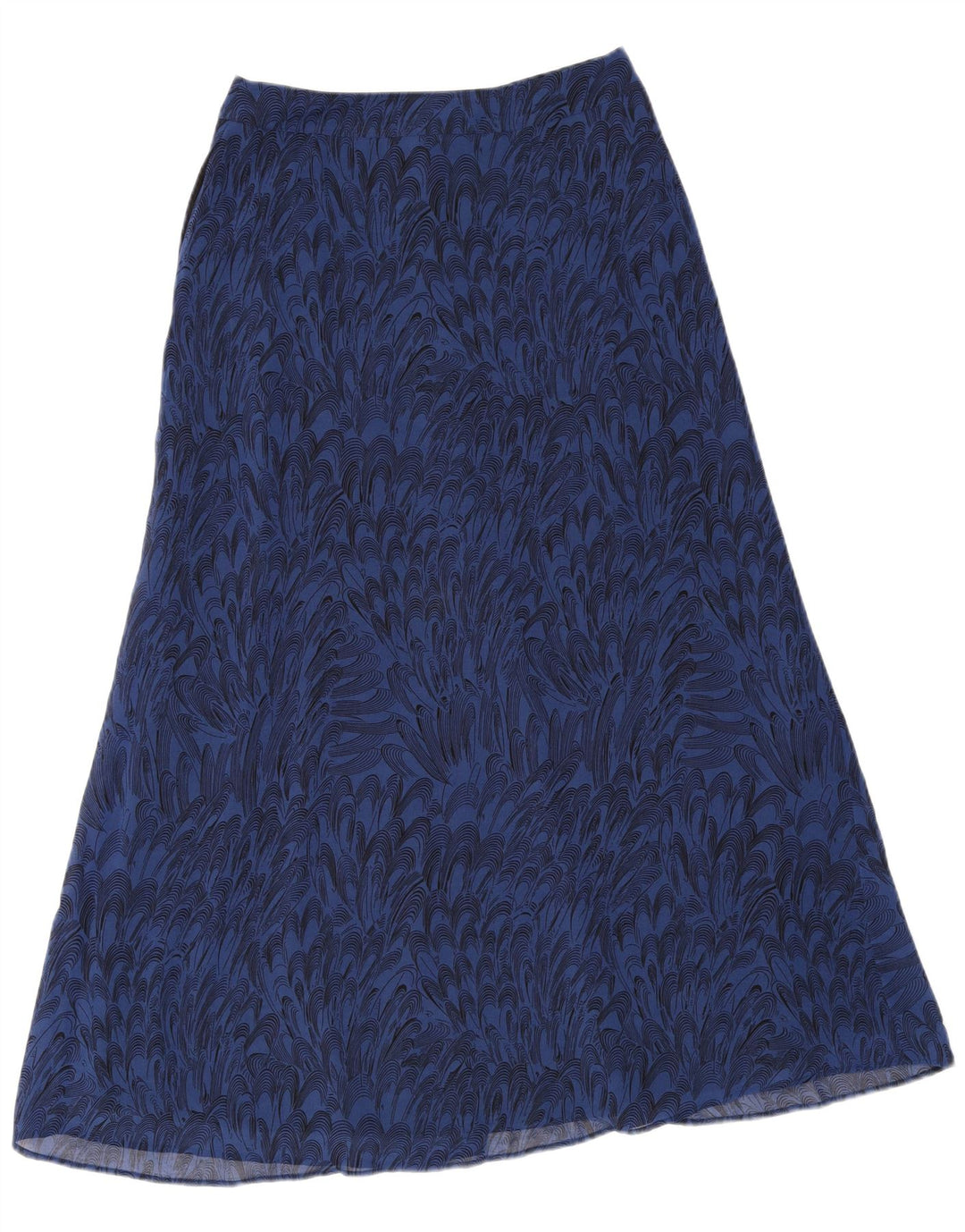MINT VELVET Womens Abstract Pattern Maxi Skirt UK 10 Small W30  Blue