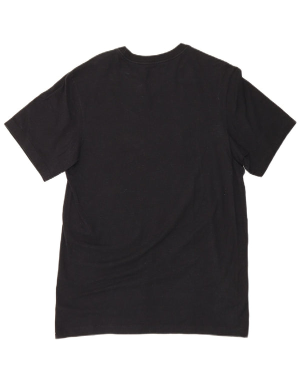 Męski T-shirt z grafiką Nike, mały, czarny, bawełniany
