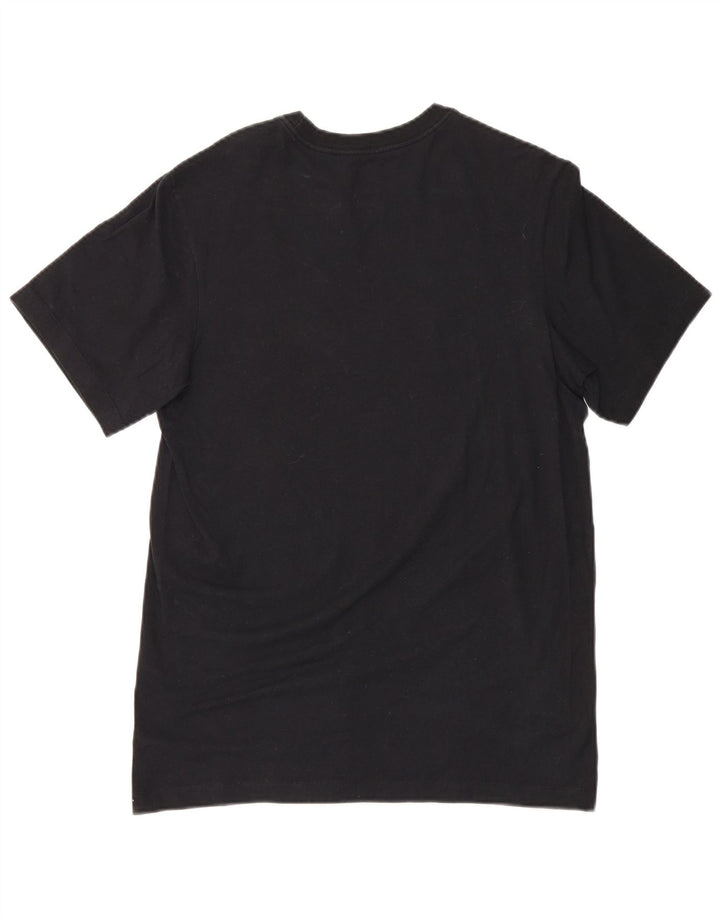 Męski T-shirt z grafiką Nike, mały, czarny, bawełniany